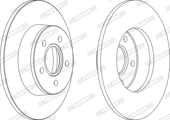 DISC FRANA FERODO DDF1497C - Compatibil cu FORD
