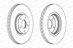 Disc frana Ferodo DDF1505C-1