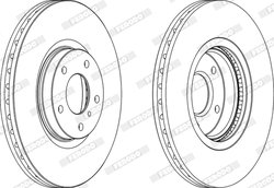 Disc frana Ferodo DDF1505C-1