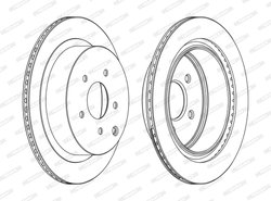 DISC FRANA FERODO DDF1506C - Compatibil cu INFINITI, NISSAN