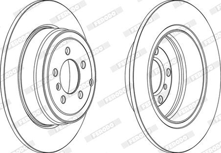 DISC FRANA FERODO DDF1518C-1 - Compatibil cu LAND ROVER