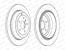 DISC FRANA FERODO DDF1530C - Compatibil cu MERCEDES-BENZ