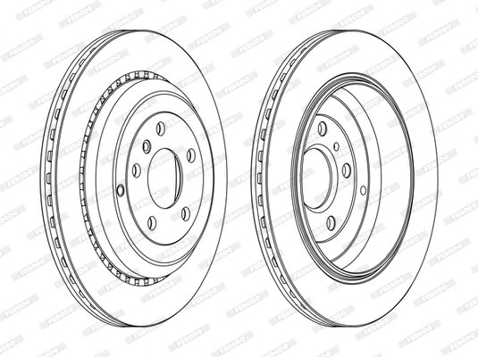 DISC FRANA FERODO DDF1531C - Compatibil cu MERCEDES-BENZ