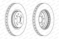 DISC FRANA FERODO DDF1533C-1 - Compatibil cu MERCEDES-BENZ