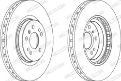 Disc frana Ferodo DDF1533C-1
