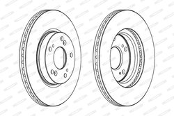 DISC FRANA FERODO DDF1539 - Compatibil cu HONDA