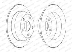DISC FRANA FERODO DDF1553C - Compatibil cu JEEP