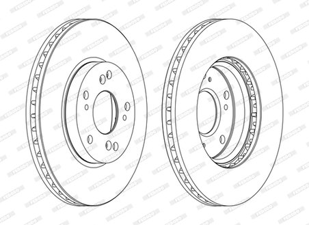 DISC FRANA FERODO DDF1557C - Compatibil cu HONDA