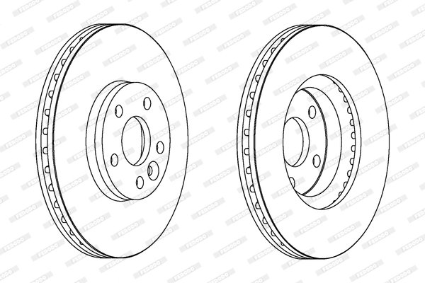 DISC FRANA FERODO DDF1567C - Compatibil cu FORD, FORD AUSTRALIA, LAND ROVER, VOLVO