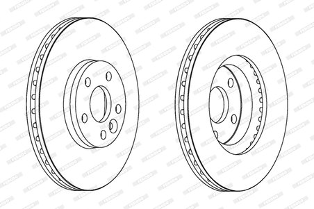 DISC FRANA FERODO DDF1567C - Compatibil cu FORD, FORD AUSTRALIA, LAND ROVER, VOLVO
