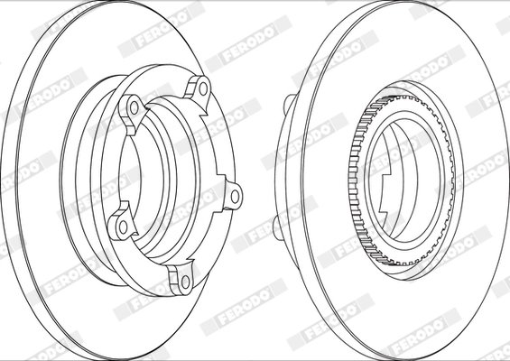 Disc frana Ferodo DDF1573-1