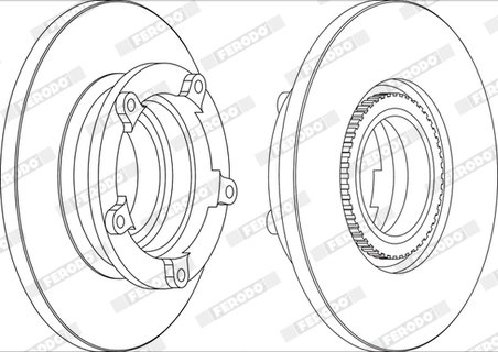 Disc frana Ferodo DDF1573-1