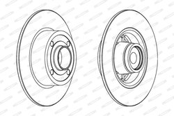 DISC FRANA FERODO DDF1571-1 - Compatibil cu RENAULT