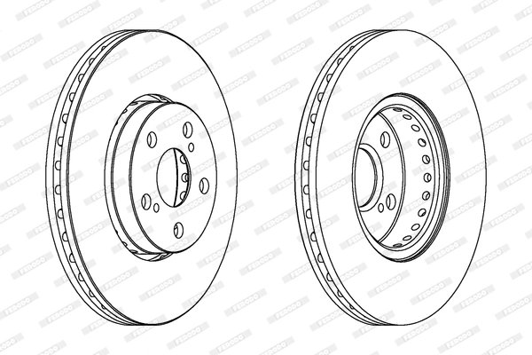 Disc frana Ferodo DDF1575C