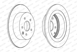 DISC FRANA FERODO DDF1590C - Compatibil cu NISSAN