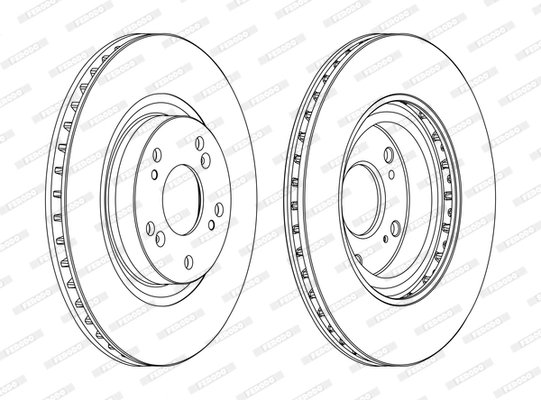 DISC FRANA FERODO DDF1596C - Compatibil cu HONDA, HONDA (DONGFENG)