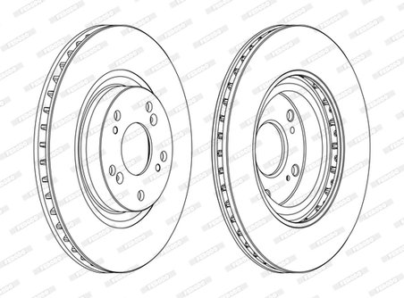 DISC FRANA FERODO DDF1596C - Compatibil cu HONDA, HONDA (DONGFENG)
