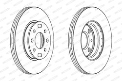 Disc frana Ferodo DDF1603