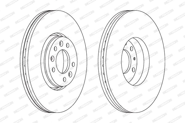 Disc frana Ferodo DDF1615C