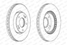Disc frana Ferodo DDF1619C