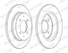 DISC FRANA FERODO DDF1622C - Compatibil cu MITSUBISHI, SMART