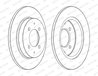 DISC FRANA FERODO DDF1622C - Compatibil cu MITSUBISHI, SMART