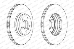 Disc frana Ferodo DDF1634C-1