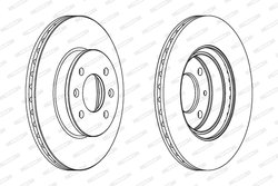 DISC FRANA FERODO DDF1636C - Compatibil cu HYUNDAI