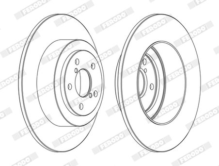 DISC FRANA FERODO DDF1647C - Compatibil cu SUBARU