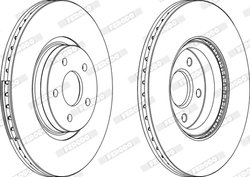 DISC FRANA FERODO DDF1649C-1 - Compatibil cu FORD, VOLVO