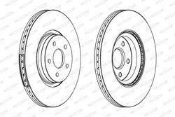 Disc frana Ferodo DDF1649C-1