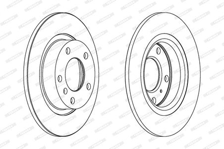 DISC FRANA FERODO DDF1651C - Compatibil cu ABARTH, OPEL, VAUXHALL