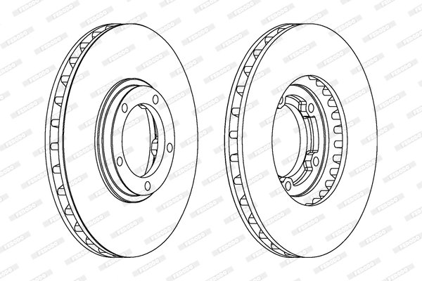DISC FRANA FERODO DDF1658 - Compatibil cu HYUNDAI, JAC