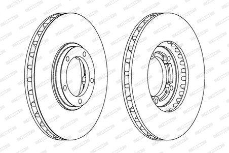 DISC FRANA FERODO DDF1658 - Compatibil cu HYUNDAI, JAC