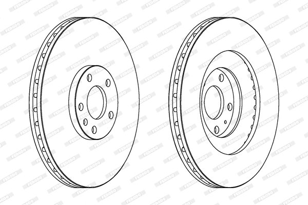 DISC FRANA FERODO DDF1661C-1 - Compatibil cu AUDI