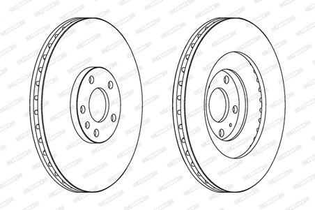 DISC FRANA FERODO DDF1661C-1 - Compatibil cu AUDI