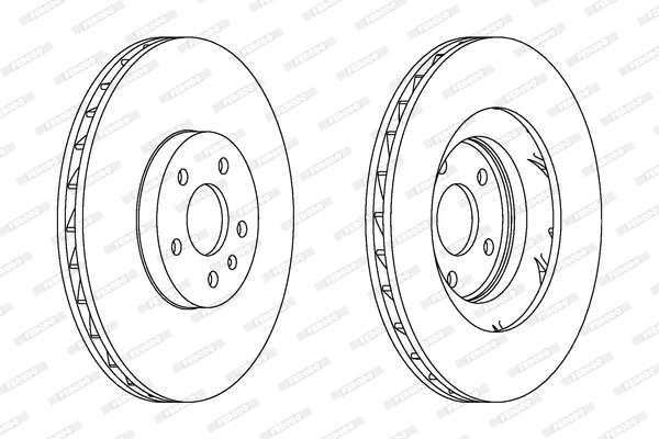 Disc frana Ferodo DDF1665C-1