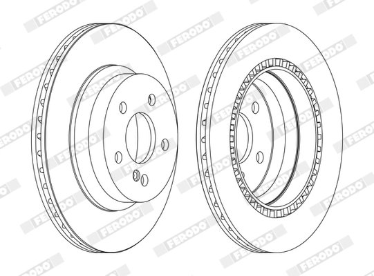 DISC FRANA FERODO DDF1672C - Compatibil cu MERCEDES-BENZ