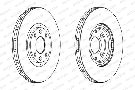 DISC FRANA FERODO DDF1676C - Compatibil cu CITROEN, DS, OPEL, PEUGEOT, VAUXHALL