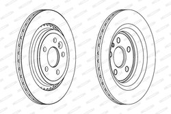 DISC FRANA FERODO DDF1681C - Compatibil cu VOLVO
