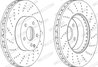 DISC FRANA FERODO DDF1694C-1 - Compatibil cu MERCEDES-BENZ