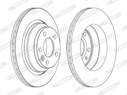 DISC FRANA FERODO DDF1698C - Compatibil cu VW