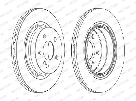 DISC FRANA FERODO DDF1700C - Compatibil cu MERCEDES-BENZ