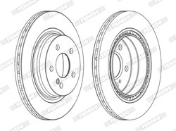 DISC FRANA FERODO DDF1700C - Compatibil cu MERCEDES-BENZ