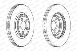 Disc frana Ferodo DDF1702C-1