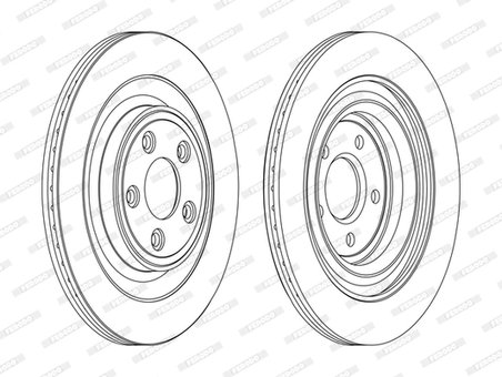 DISC FRANA FERODO DDF1703C - Compatibil cu DAIMLER, JAGUAR