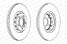 DISC FRANA FERODO DDF1707 - Compatibil cu AUDI, SEAT, SKODA, VW