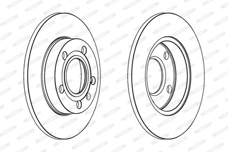 Disc frana Ferodo DDF1709C