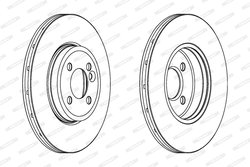 DISC FRANA FERODO DDF1711C - Compatibil cu MINI