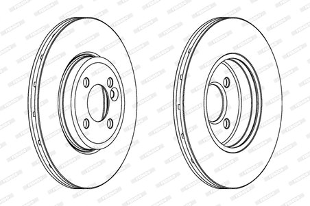 DISC FRANA FERODO DDF1711C - Compatibil cu MINI